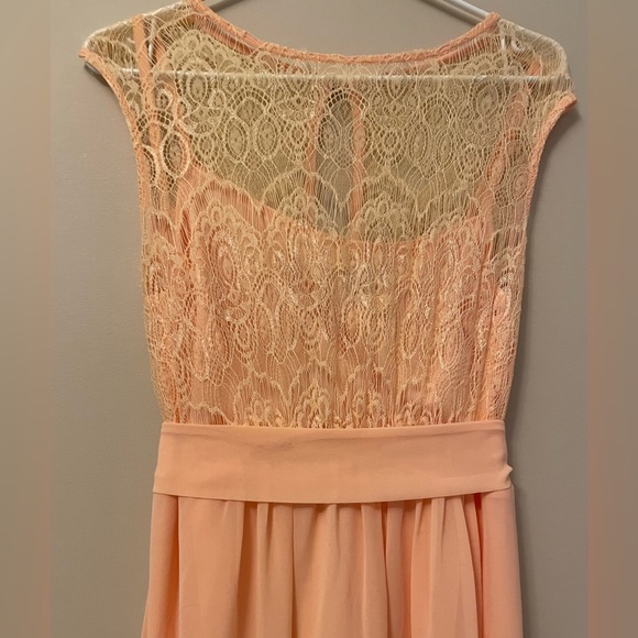 🍑Peach Lace Dress 👗 - Picture 3 of 5